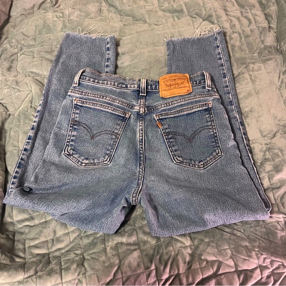 Vintage Sample Orange Tab Levi’s 912 Slim Fit, Tapered Leg Jr 9 - Picture 6 of 8